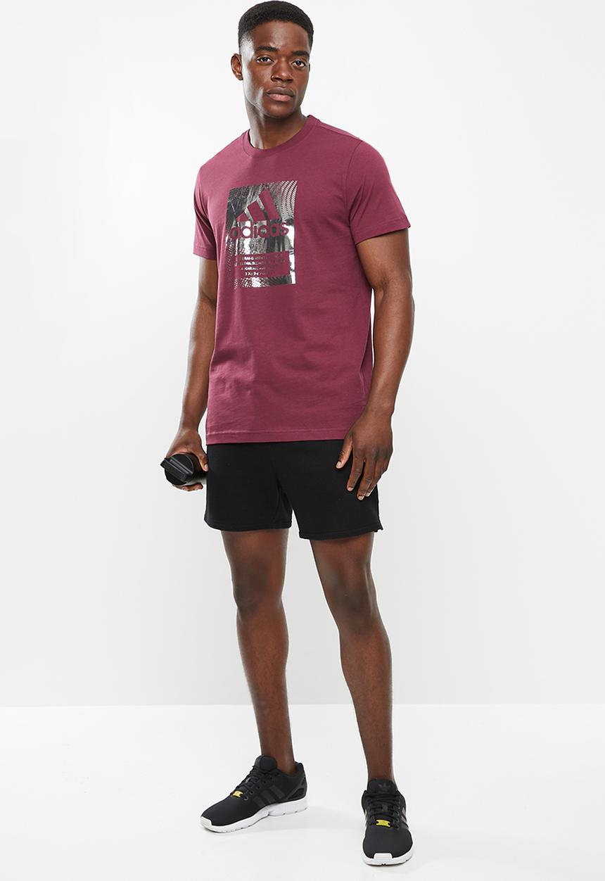 adidas Performance - Bos bx fl t - victory crimson/silver foil