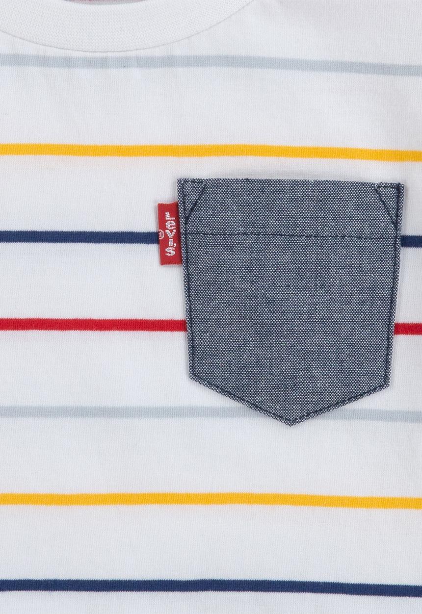 Levi’s® - Short sleeve denim short set - white
