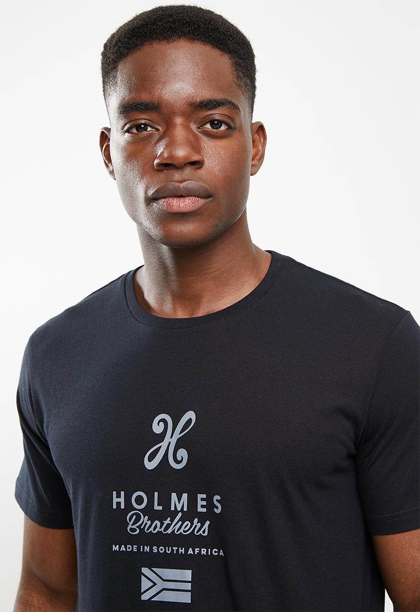 Holmes Bro's - Flag short sleeve tee - black