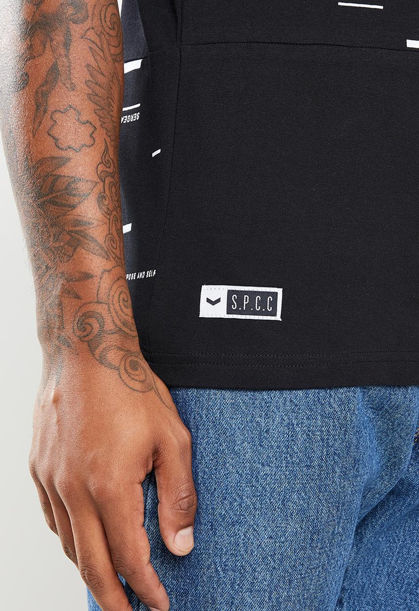 S.P.C.C - Heigl regular fit straight hem tee - black