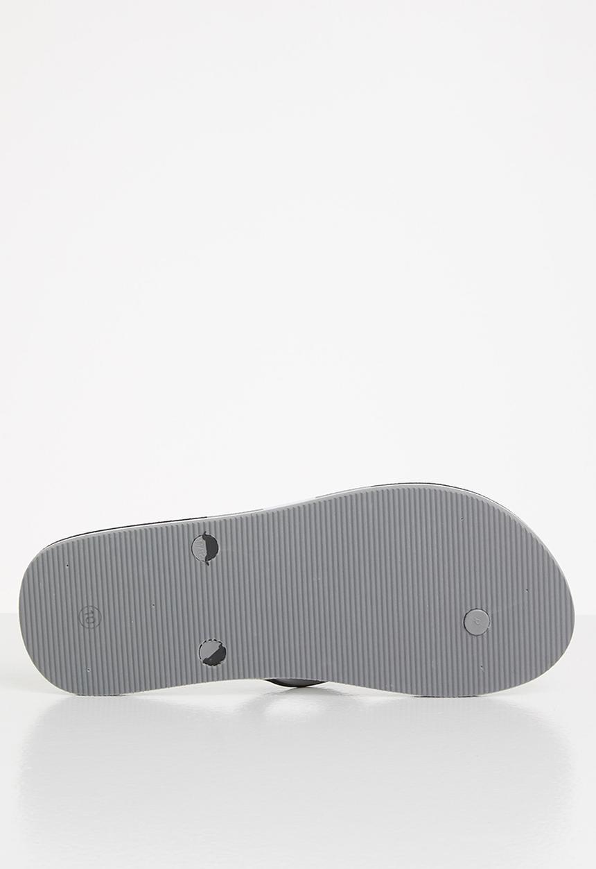POLO - Eric stripe pony flip-flop - black