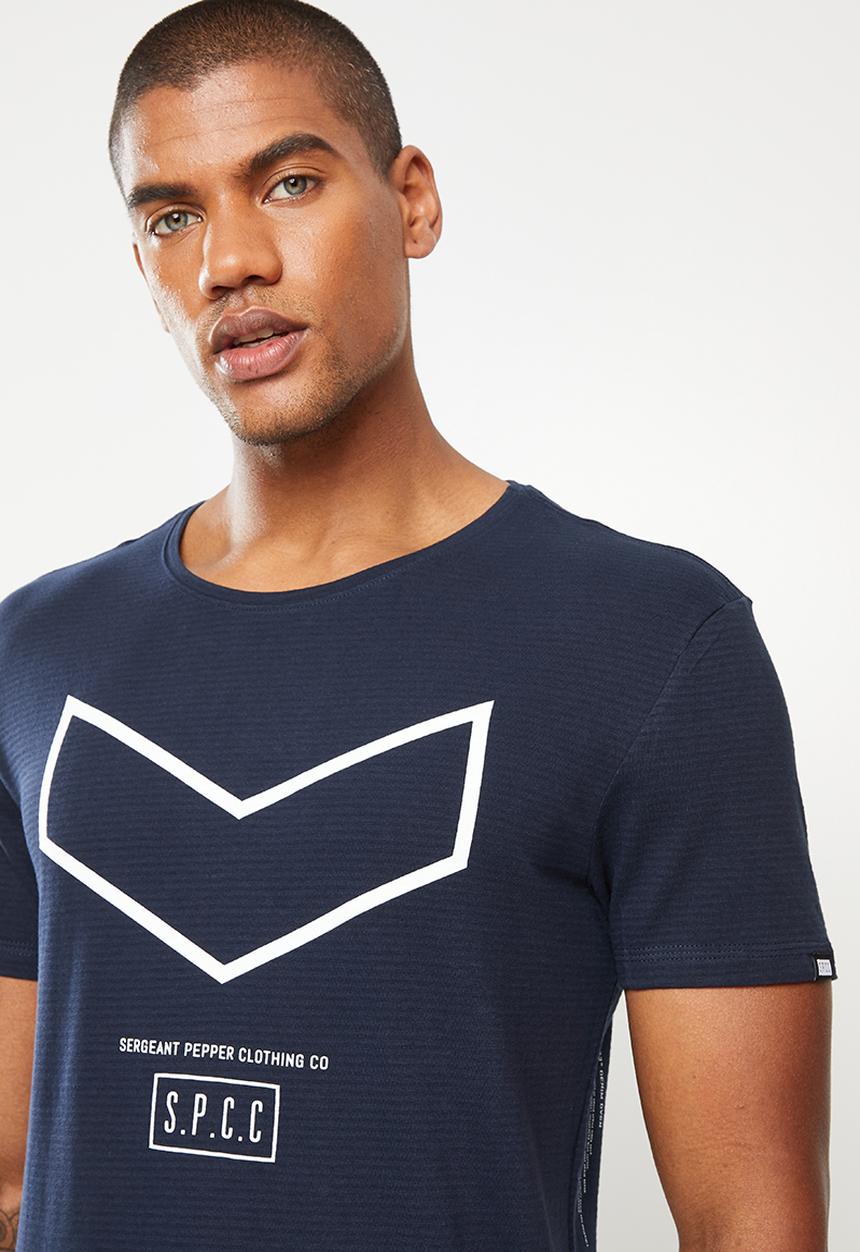 S.P.C.C - Arquette regular fit side slit straight hem tee - ink