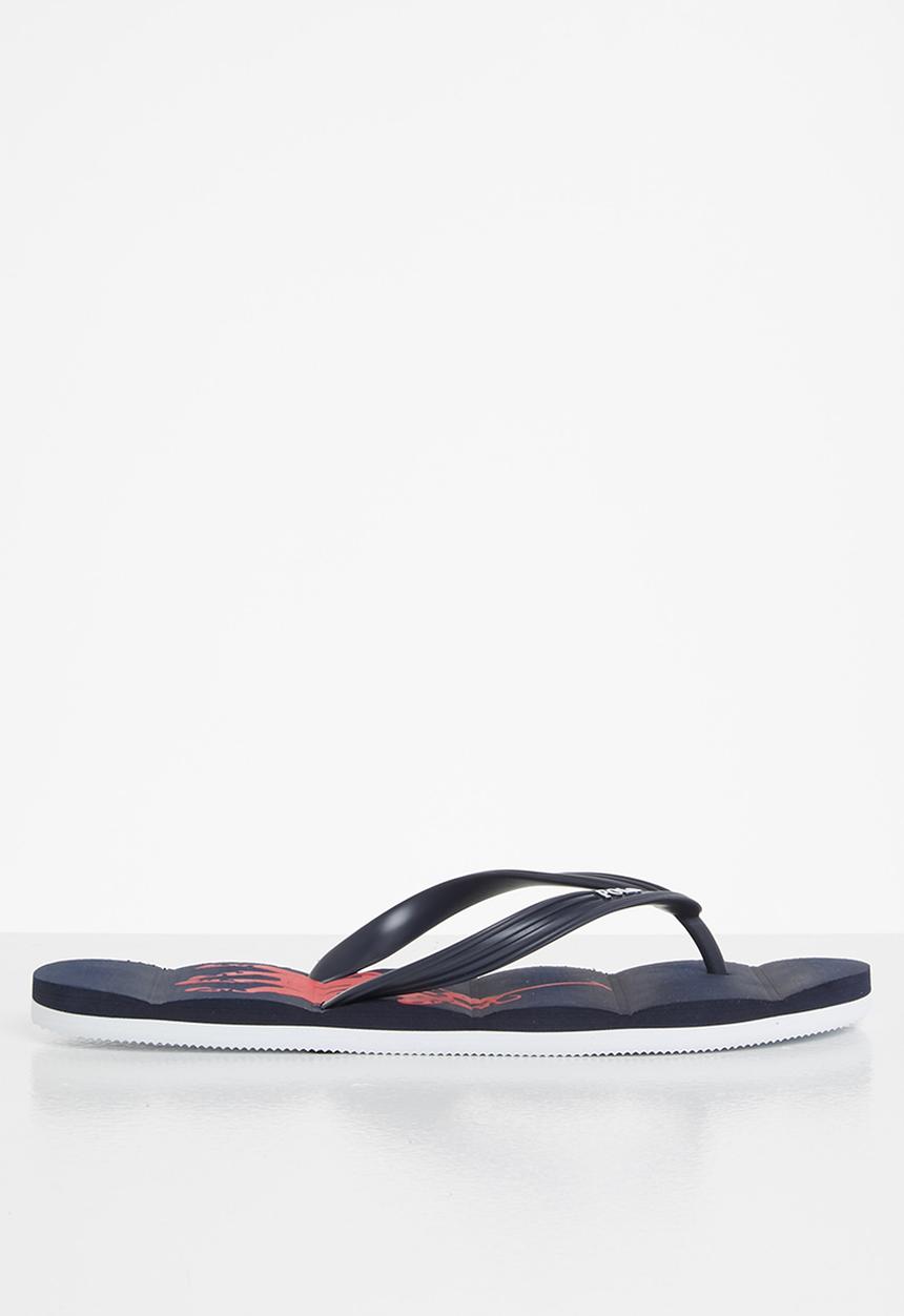 POLO - Chester big pony flip-flop - navy