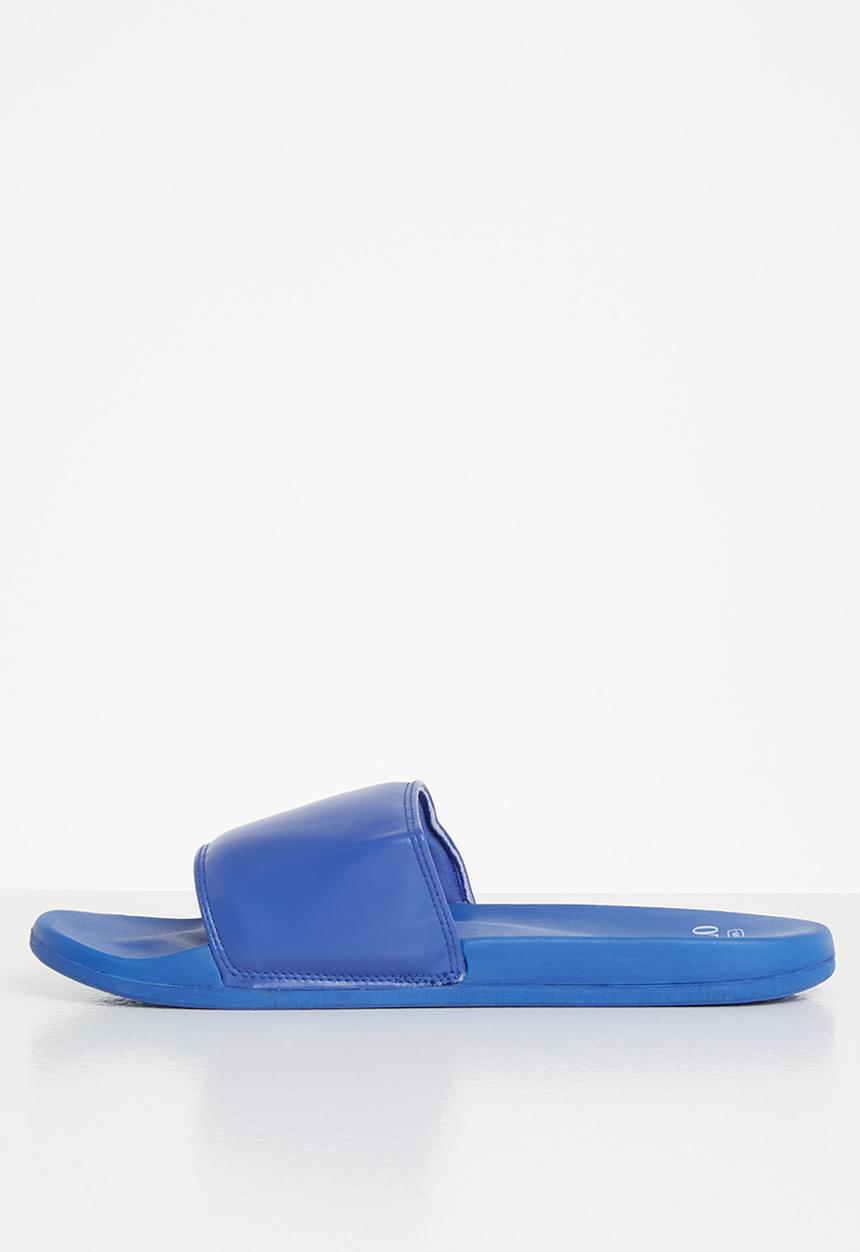 POLO - Cameron plain pool sandal - cobalt