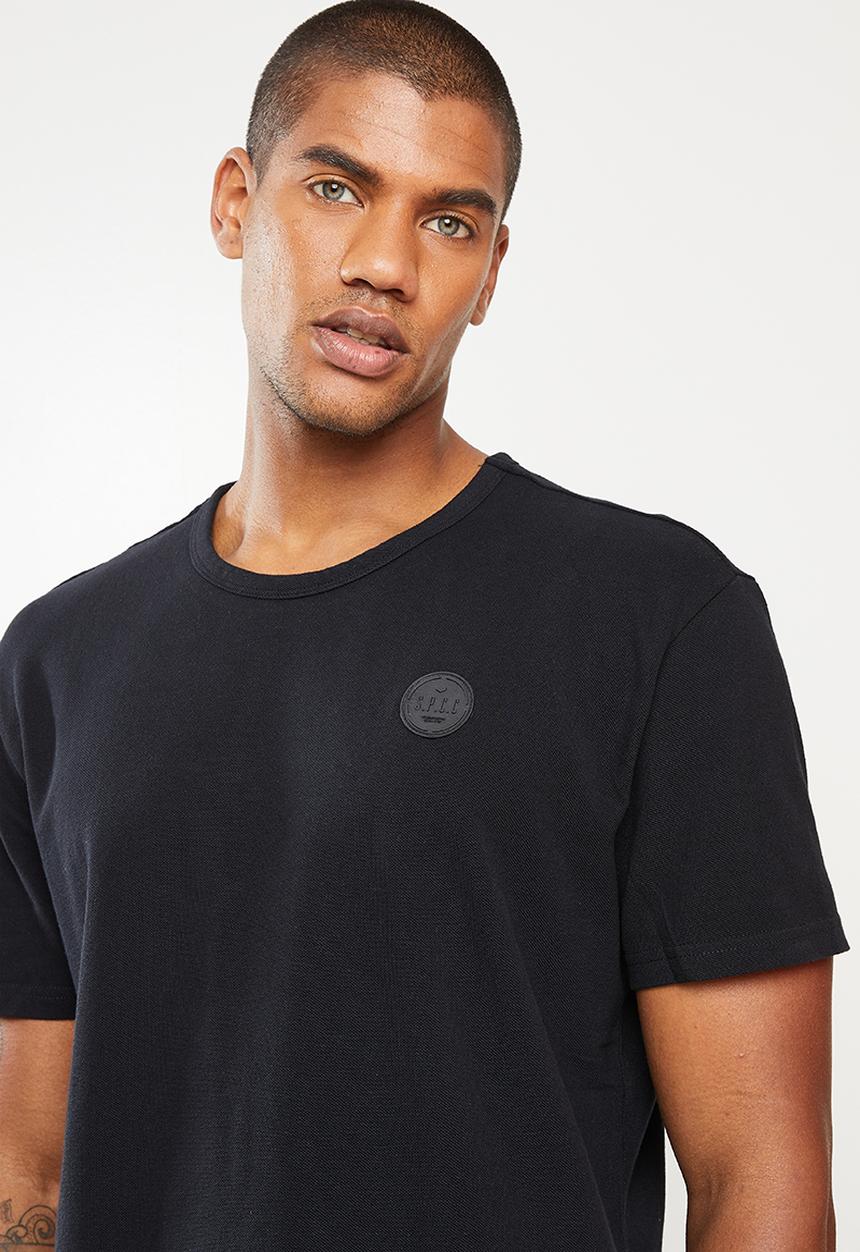 S.P.C.C - Fehr relaxed fit straight hem tee - black