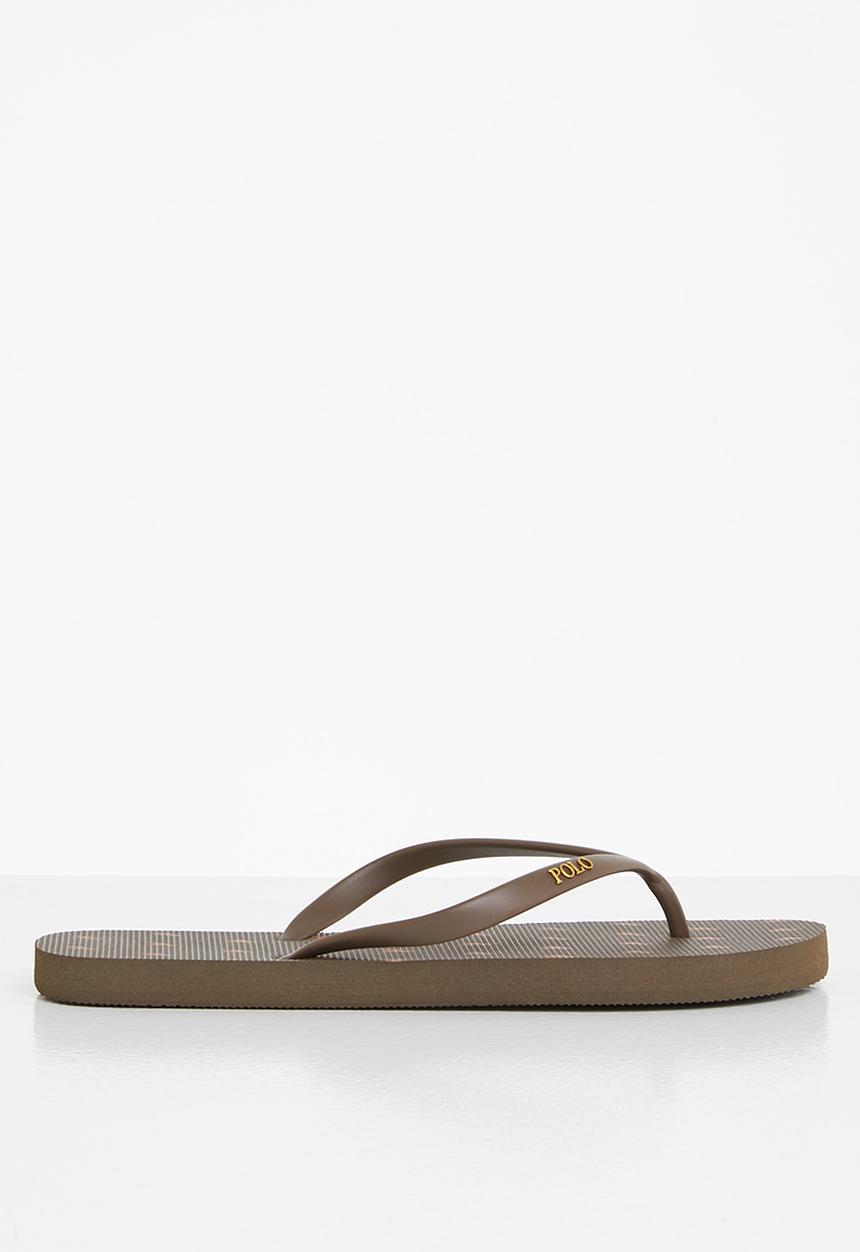 POLO - Gianna monogram flip flop - brown