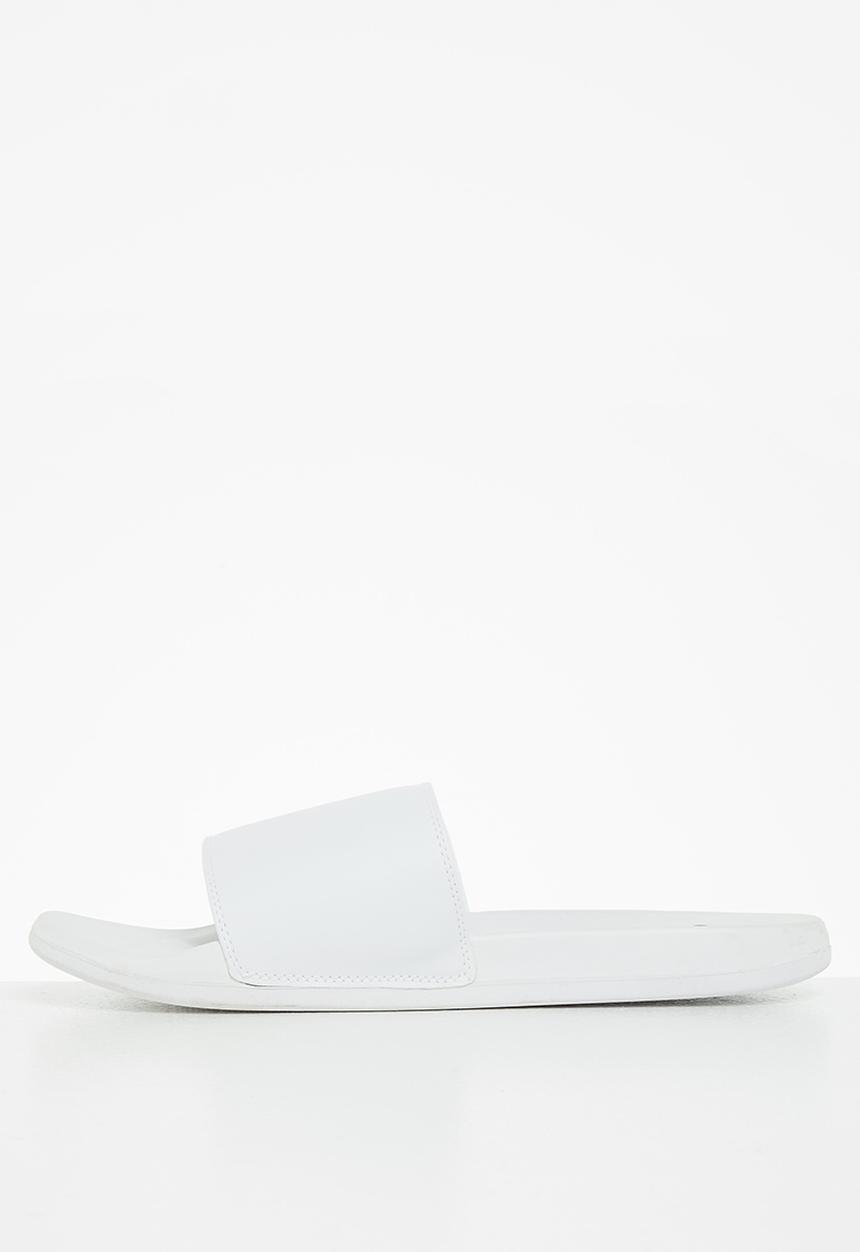 POLO - Cameron plain pool sandal - white
