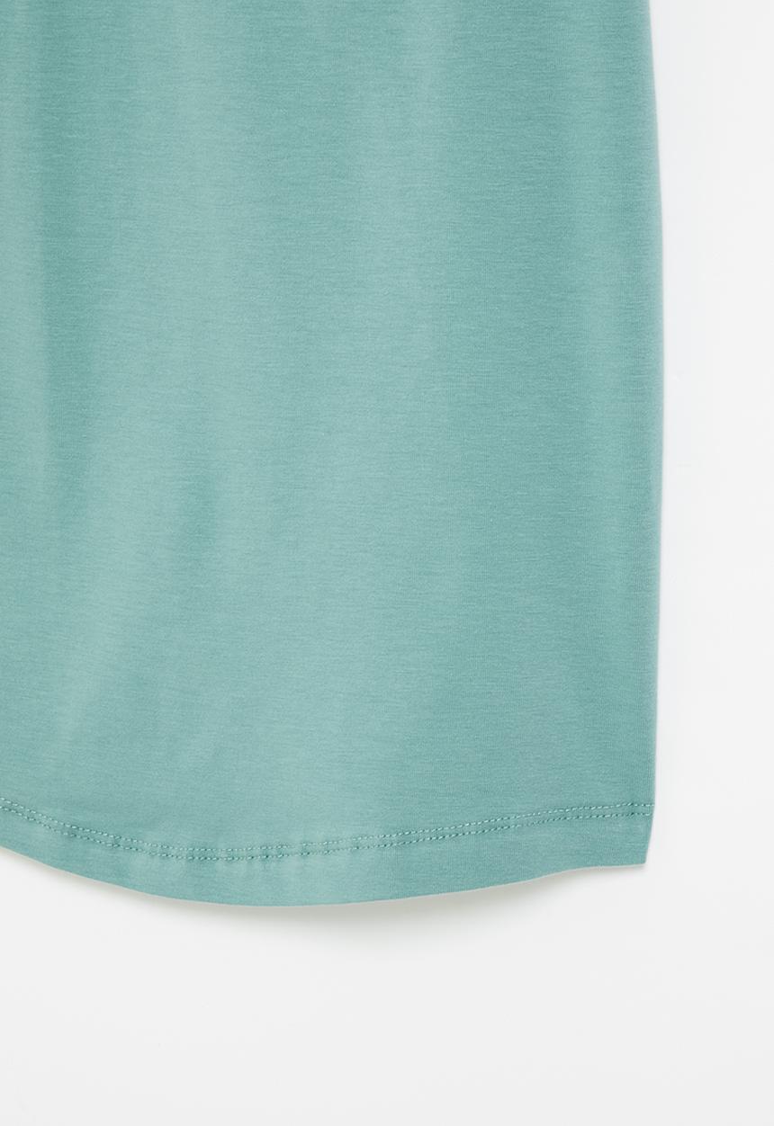 Rebel Republic - Fitted printed tshirt dress - blue