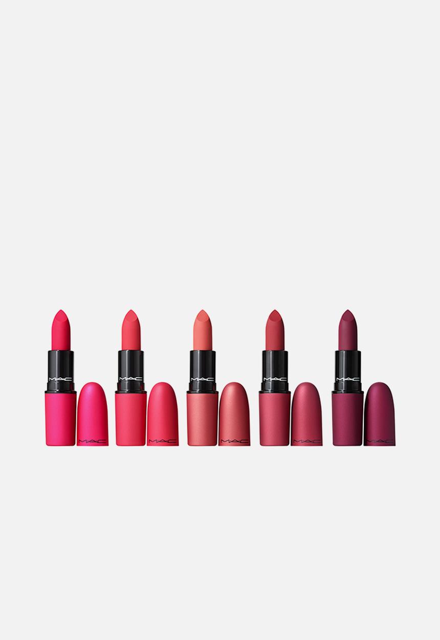 MAC - Mistletoe Matte Powder Kiss Lipstick x 5