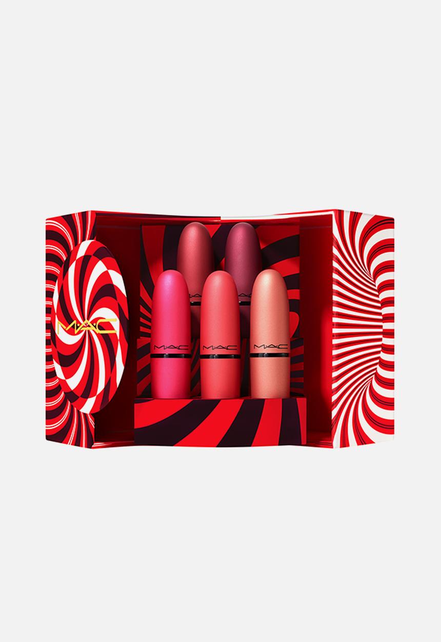 MAC - Mistletoe Matte Powder Kiss Lipstick x 5