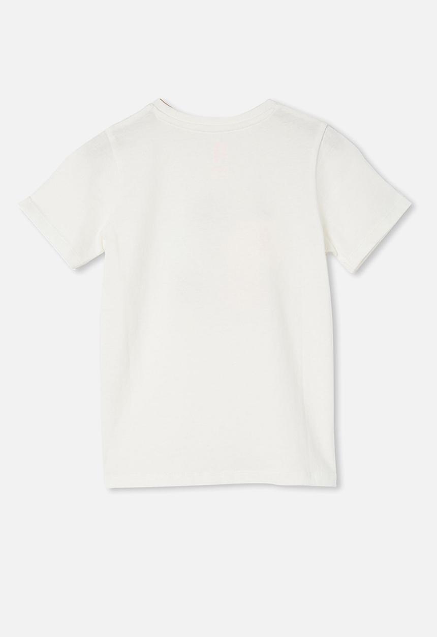 Cotton On - Penelope short sleeve tee - vanilla/love grows here