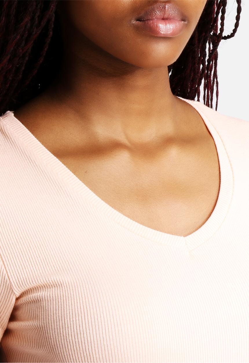 Vero Moda - Laila Rib V-Neck Tee