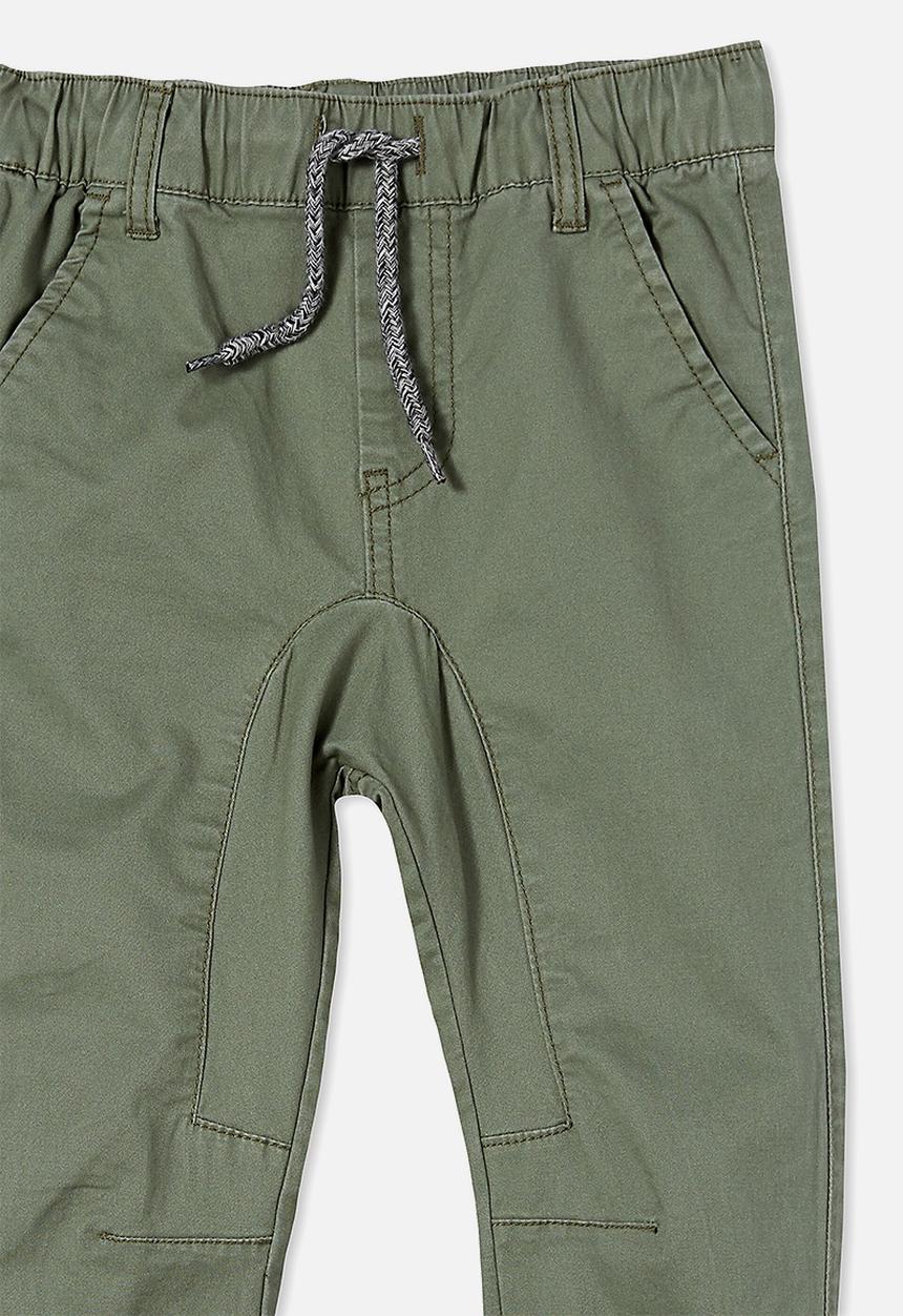 Cotton On - Logan cuffed pants - swag green