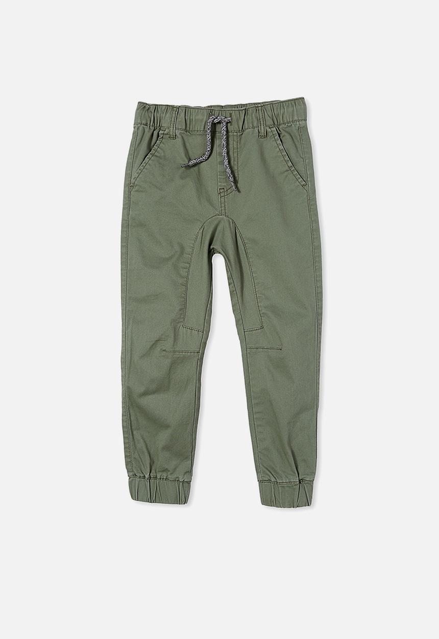 Cotton On - Logan cuffed pants - swag green