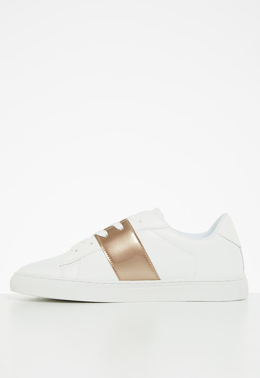 POLO - Jade side flash sneaker - white & gold