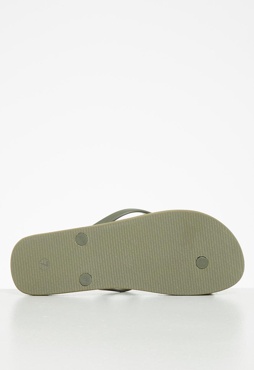 POLO - Giselle plain flip flop - olive
