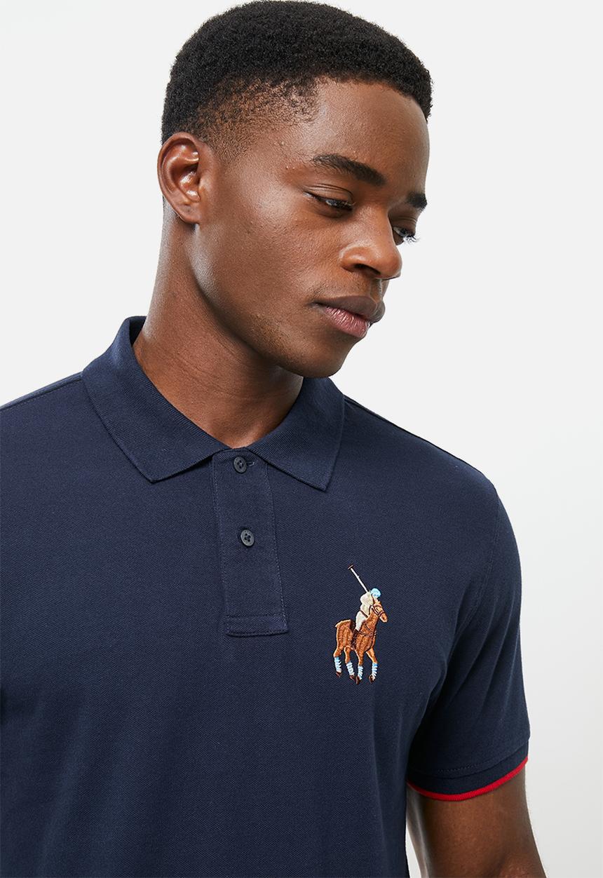 POLO - Rafe big pony short sleeve golfer - navy