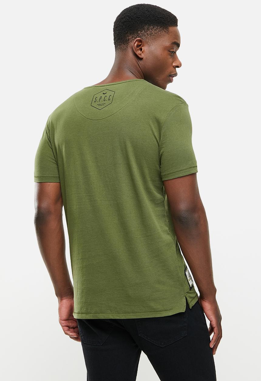 S.P.C.C - Stone regular fit straight hem tee - surplus