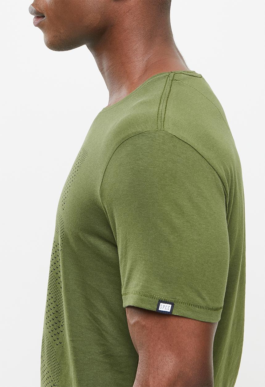 S.P.C.C - Stone regular fit straight hem tee - surplus