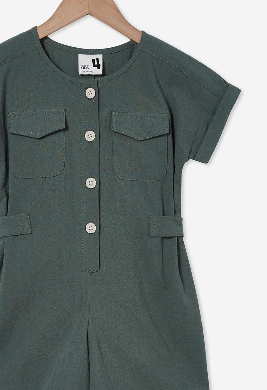 Cotton On - Reece playsuit - swag green