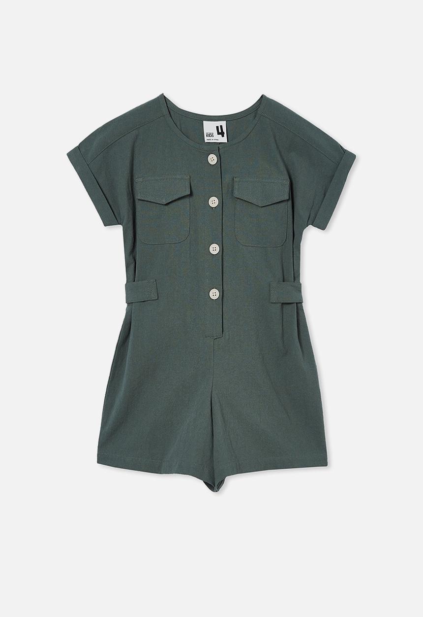 Cotton On - Reece playsuit - swag green