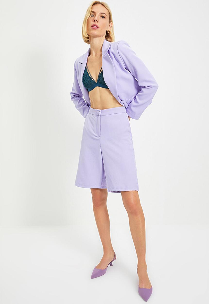 Trendyol - Lila shorts bermuda - lilac