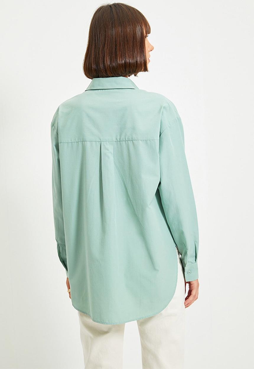 Trendyol - Loose Fit Shirt - mint