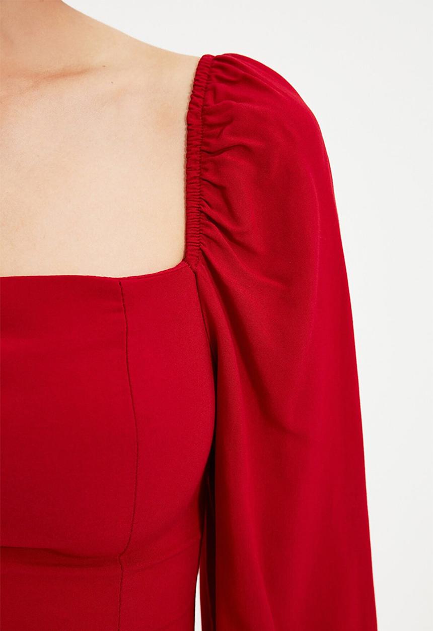 Trendyol - Bordo dress - red