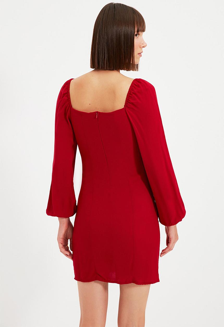 Trendyol - Bordo dress - red