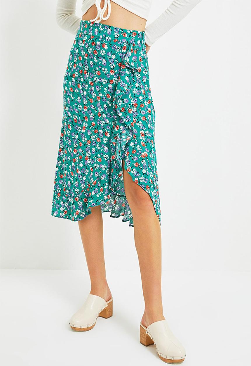 Trendyol - Yeşil skirt - green