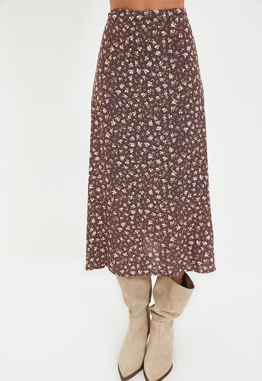 Trendyol - Kahverengi skirt - brown