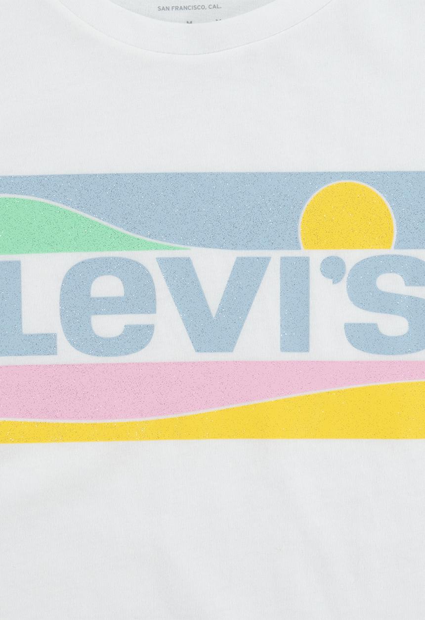 Levi’s® - Levi's round hem graphic tee shirt - white