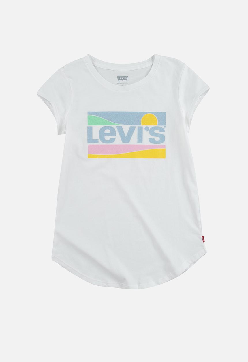 Levi’s® - Levi's round hem graphic tee shirt - white