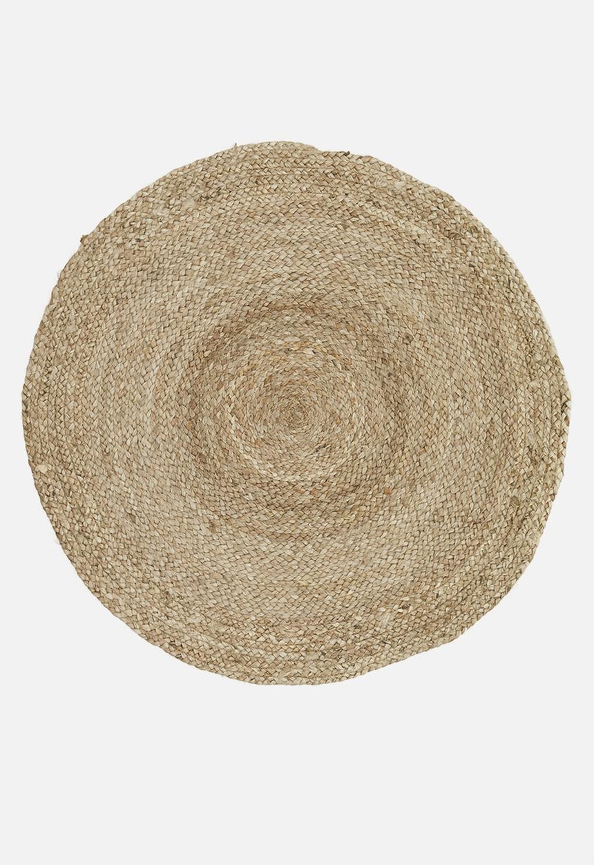 H&S - Fringe jute rug - natural