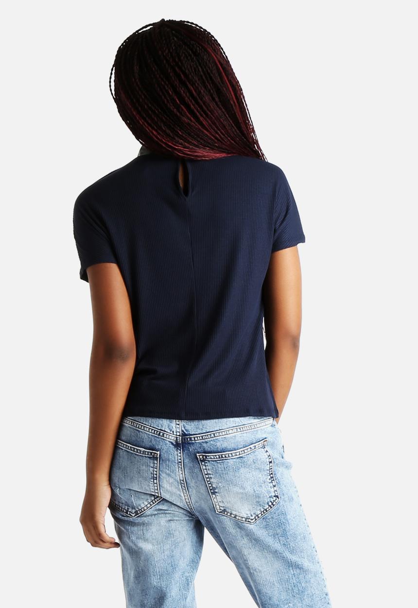 Vero Moda - Anika Rib PU Top