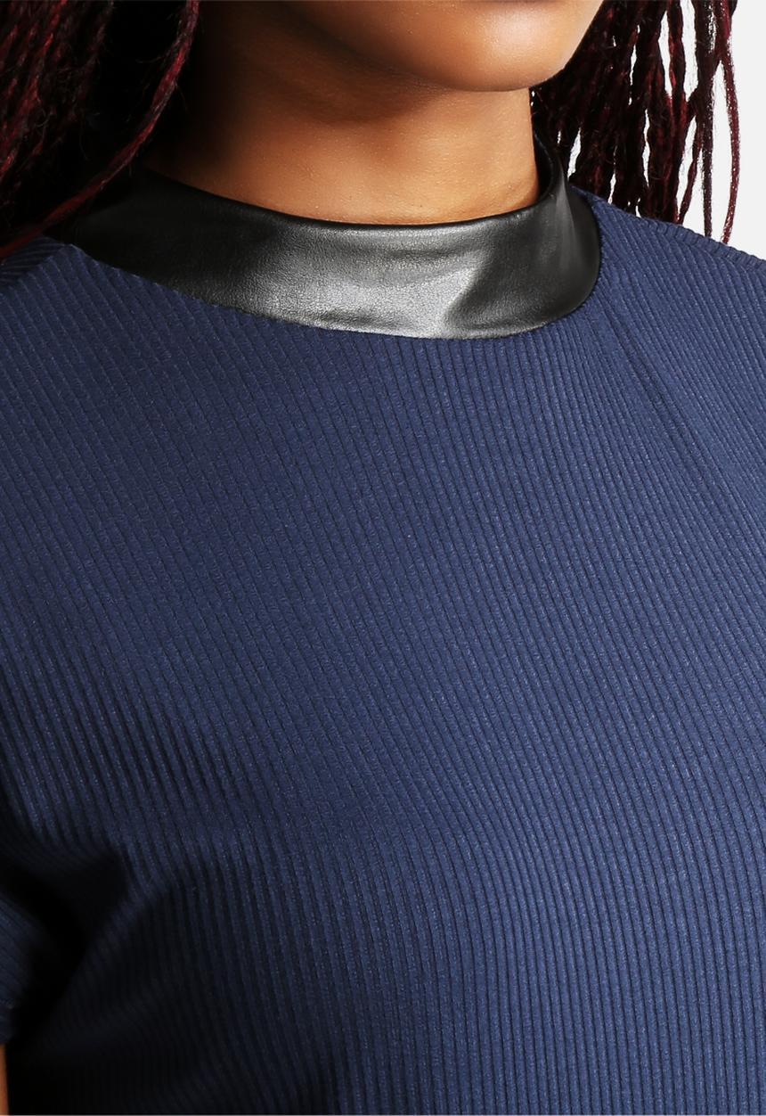 Vero Moda - Anika Rib PU Top