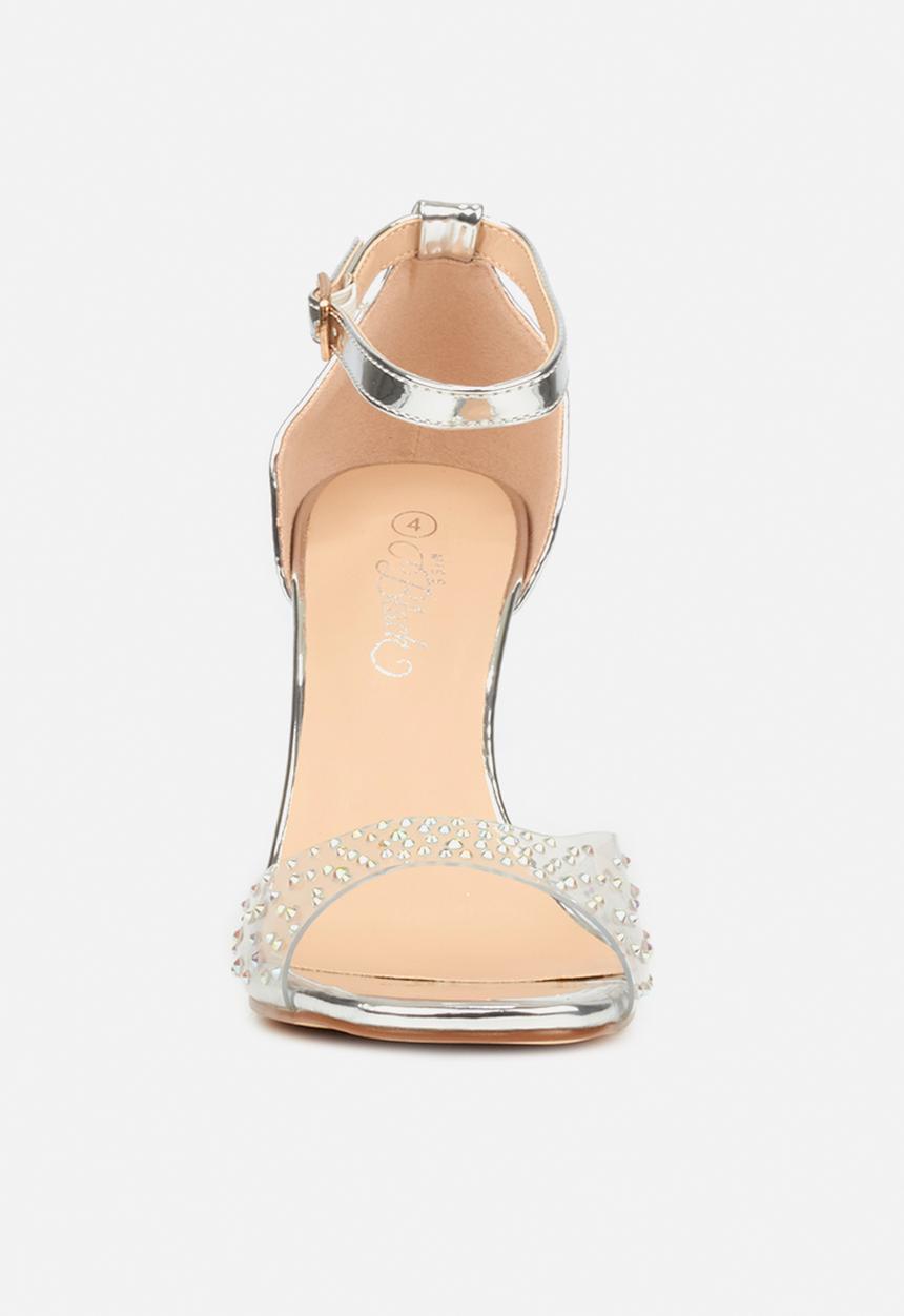 Miss Black - Prom1 heel - silver