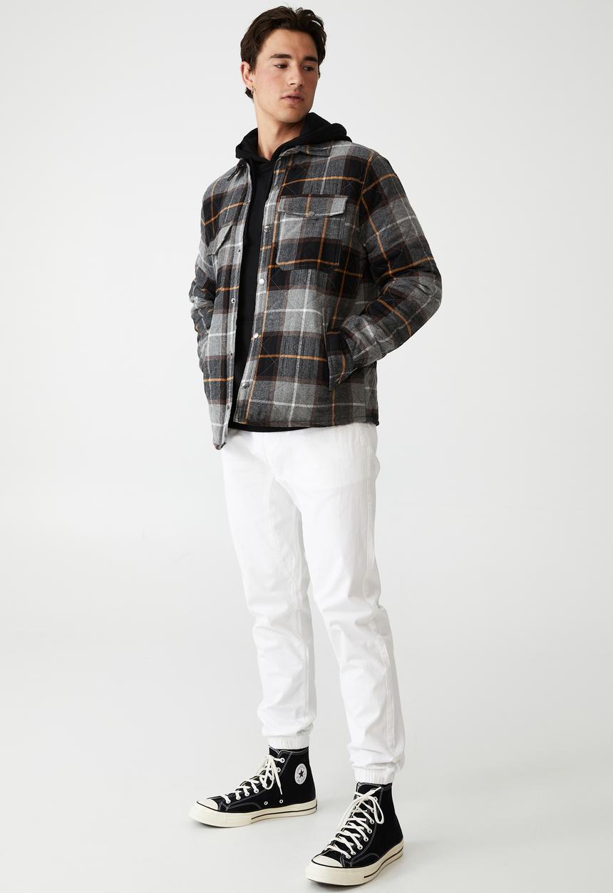 Cotton On - Drake cuffed pant - white