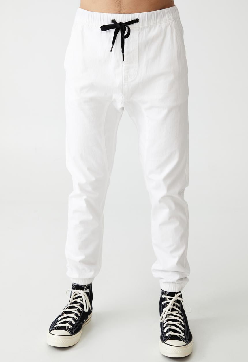 Cotton On - Drake cuffed pant - white