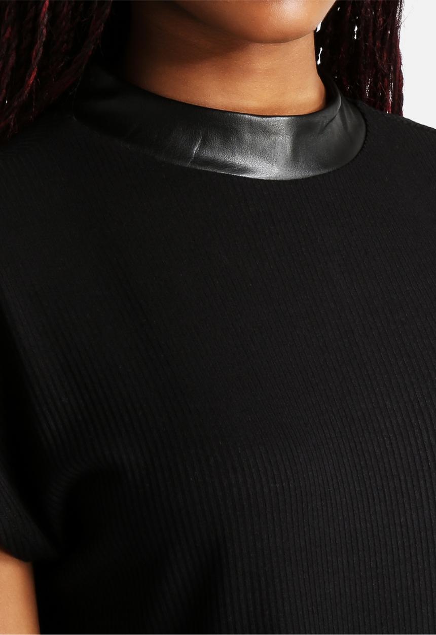 Vero Moda - Anika Rib PU Top