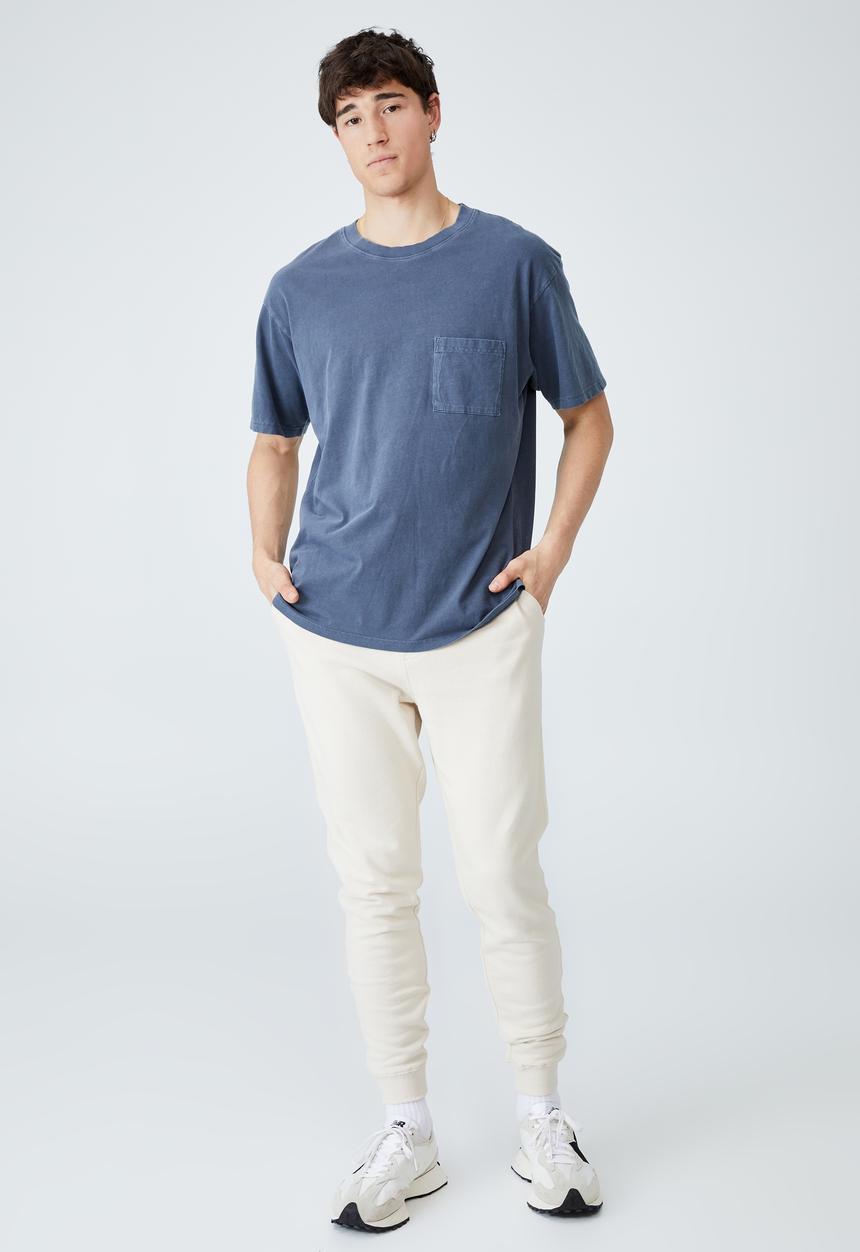 Cotton On - Trippy slim trackie - ecru