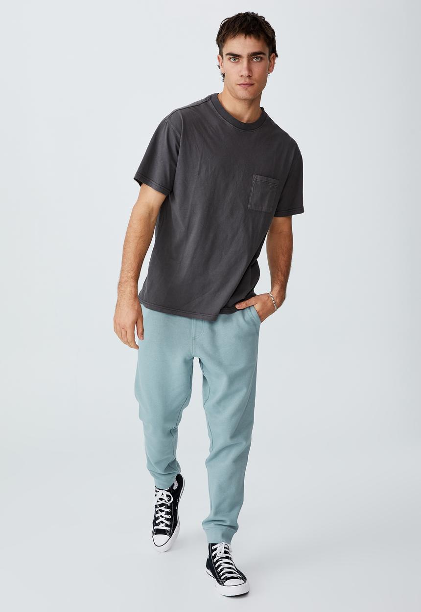 Cotton On - Trippy slim trackie - light blue 