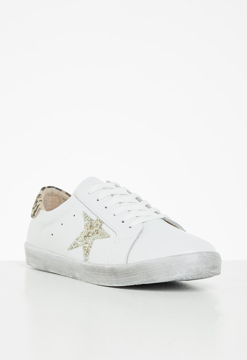 Julz - Sloan leather sneaker - white rose gold