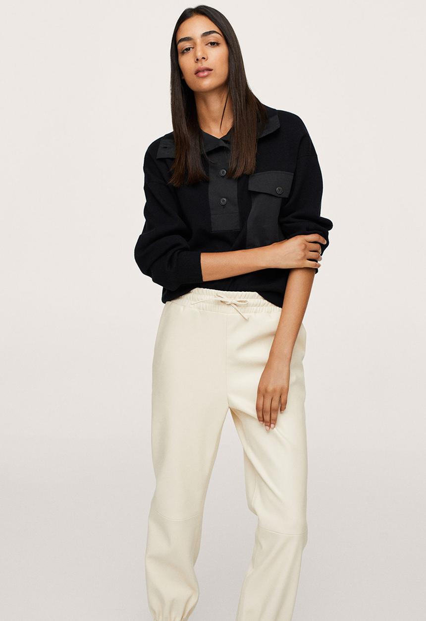 MANGO - Sweater tom - black