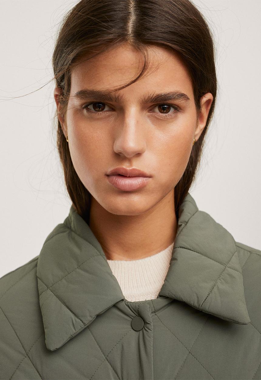 MANGO - Anorak frozen - beige/khaki
