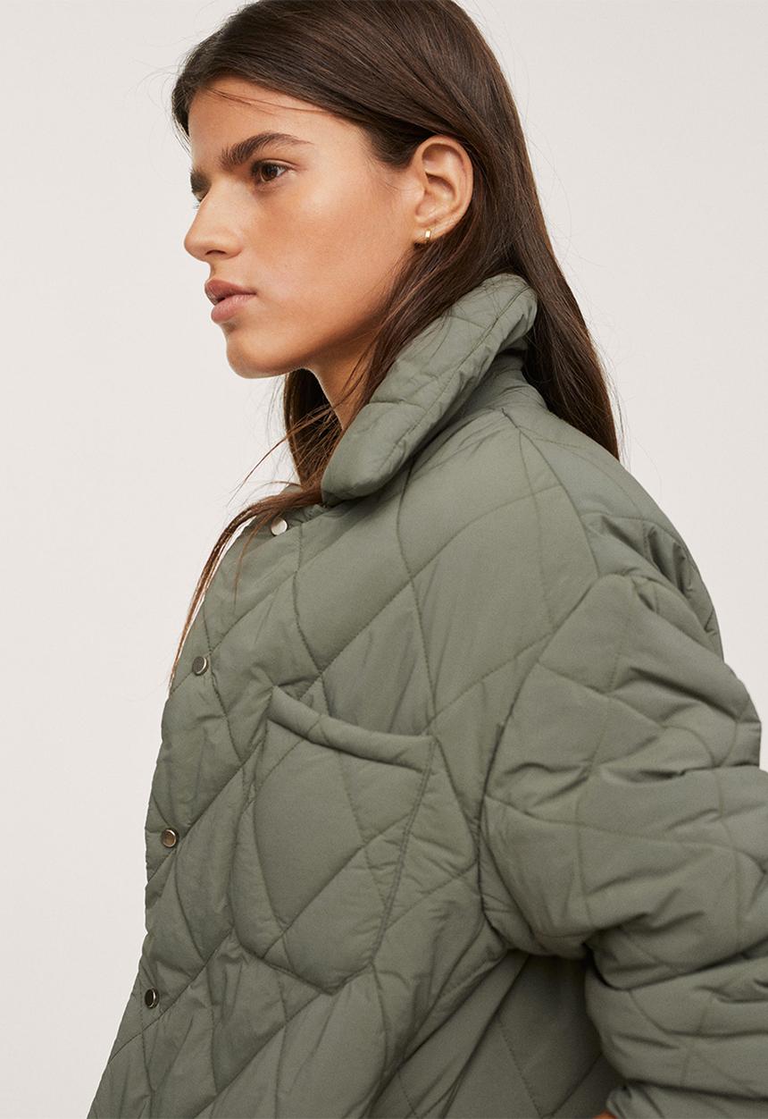 MANGO - Anorak frozen - beige/khaki