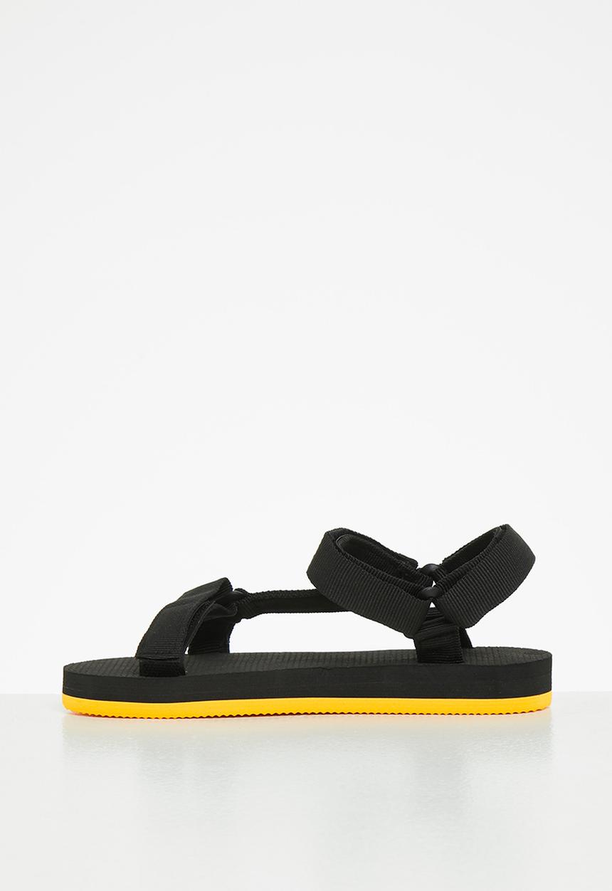 Tom Tom - Boys ttk dream 4 sandal - black & mustard