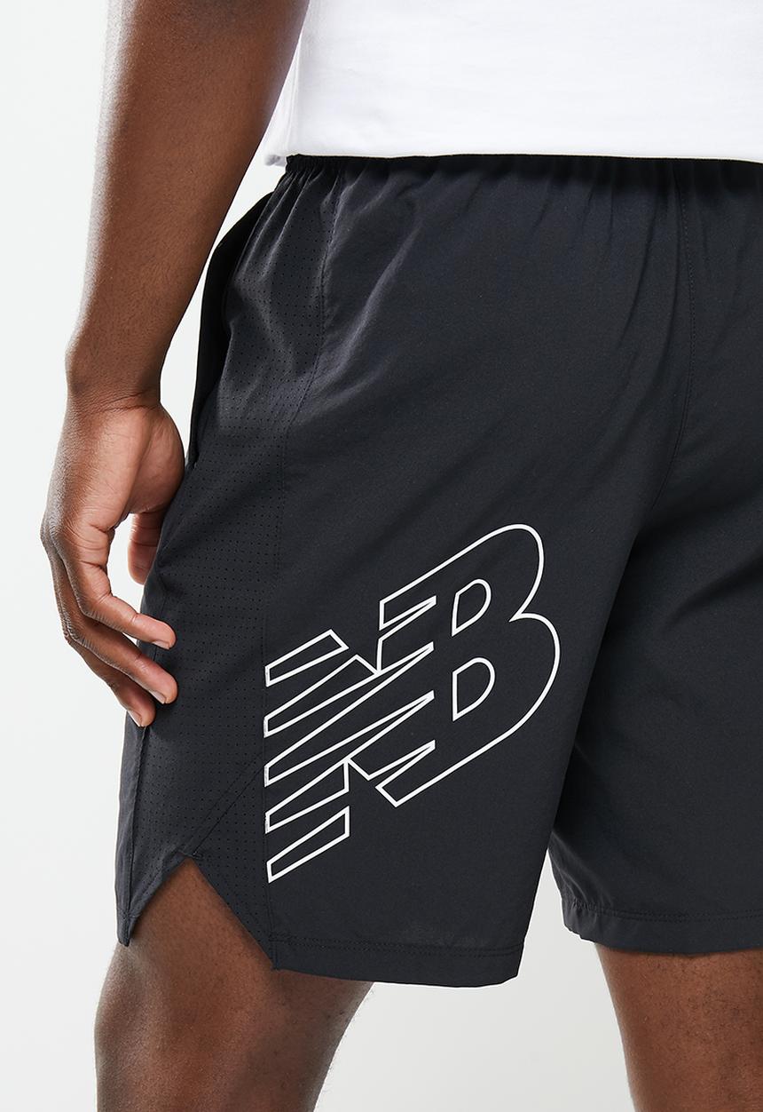 New Balance  - Tenacity 9in short print - black