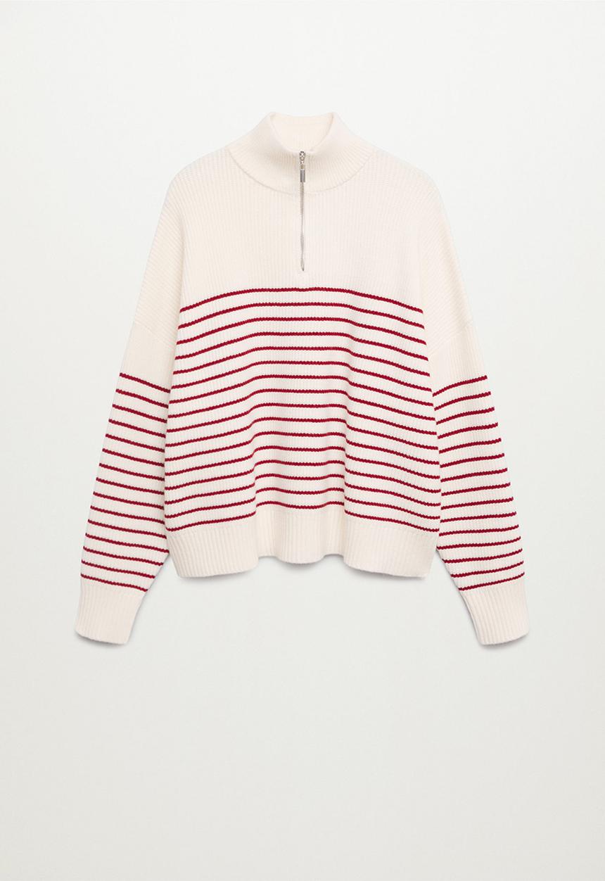 MANGO - Sweater rizonr - red