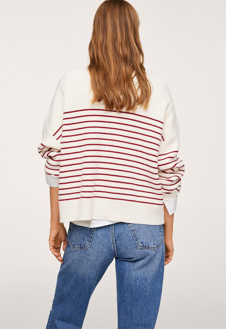 MANGO - Sweater rizonr - red